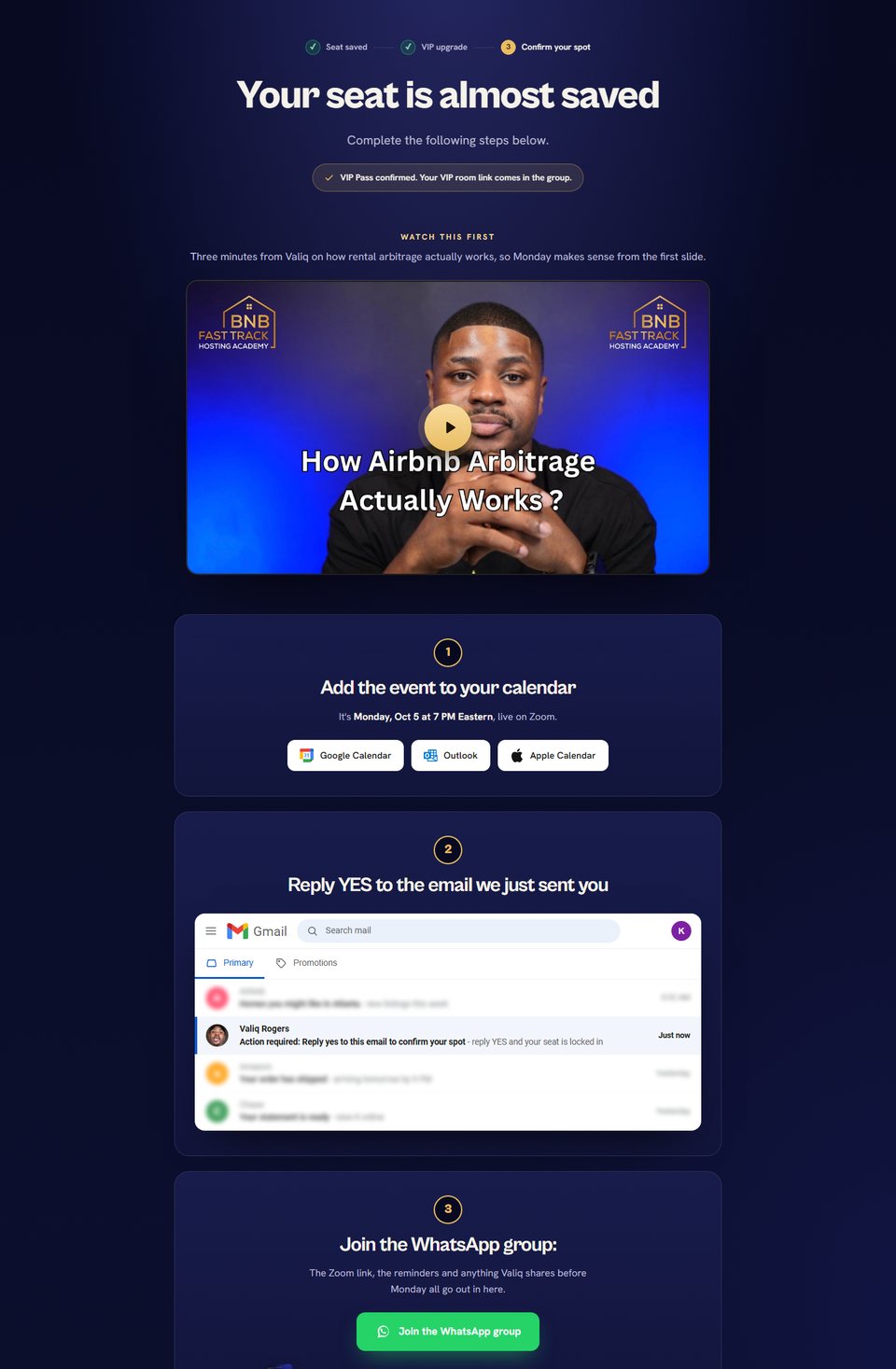 Thank-you page preview